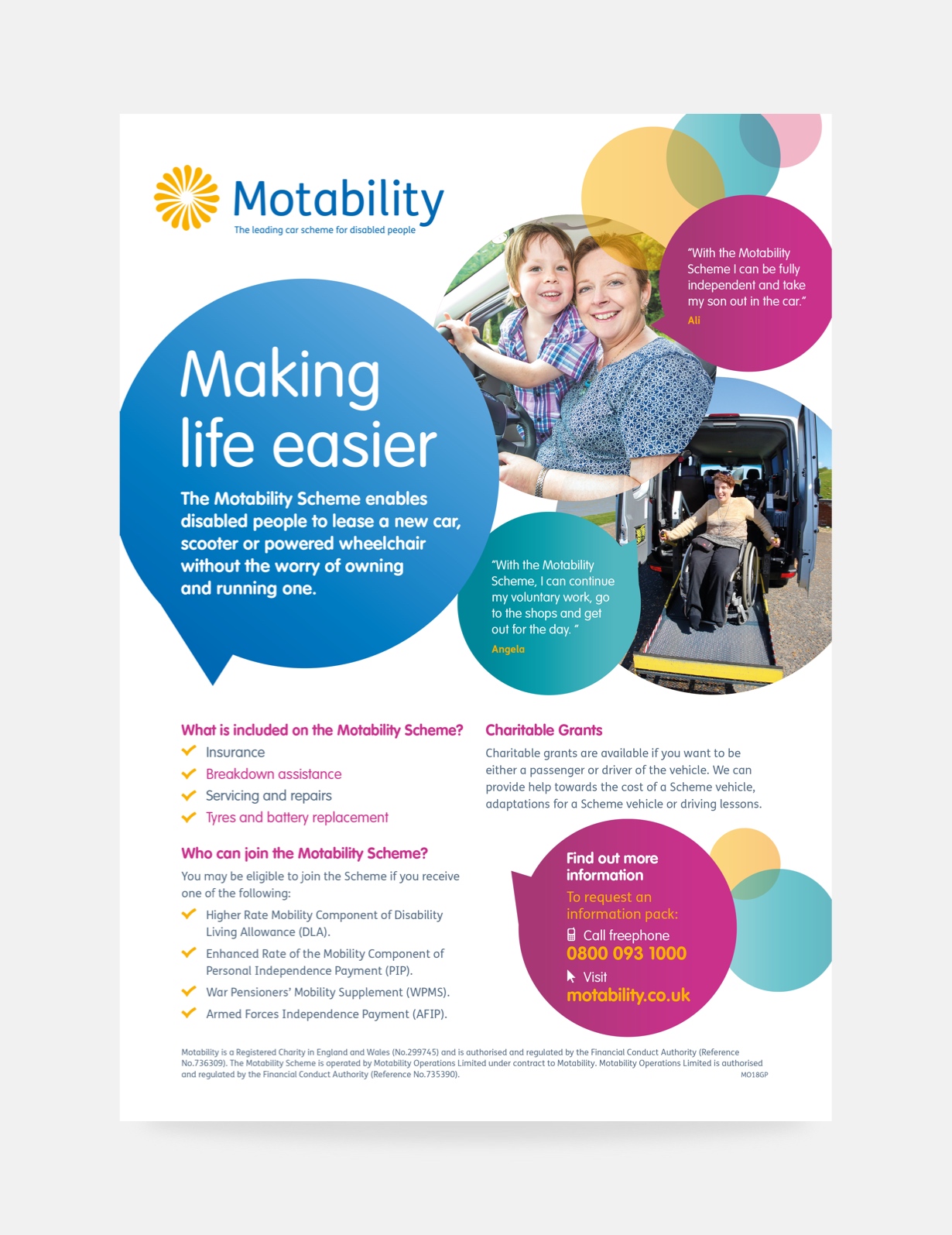 Brand and graphic design for Motability